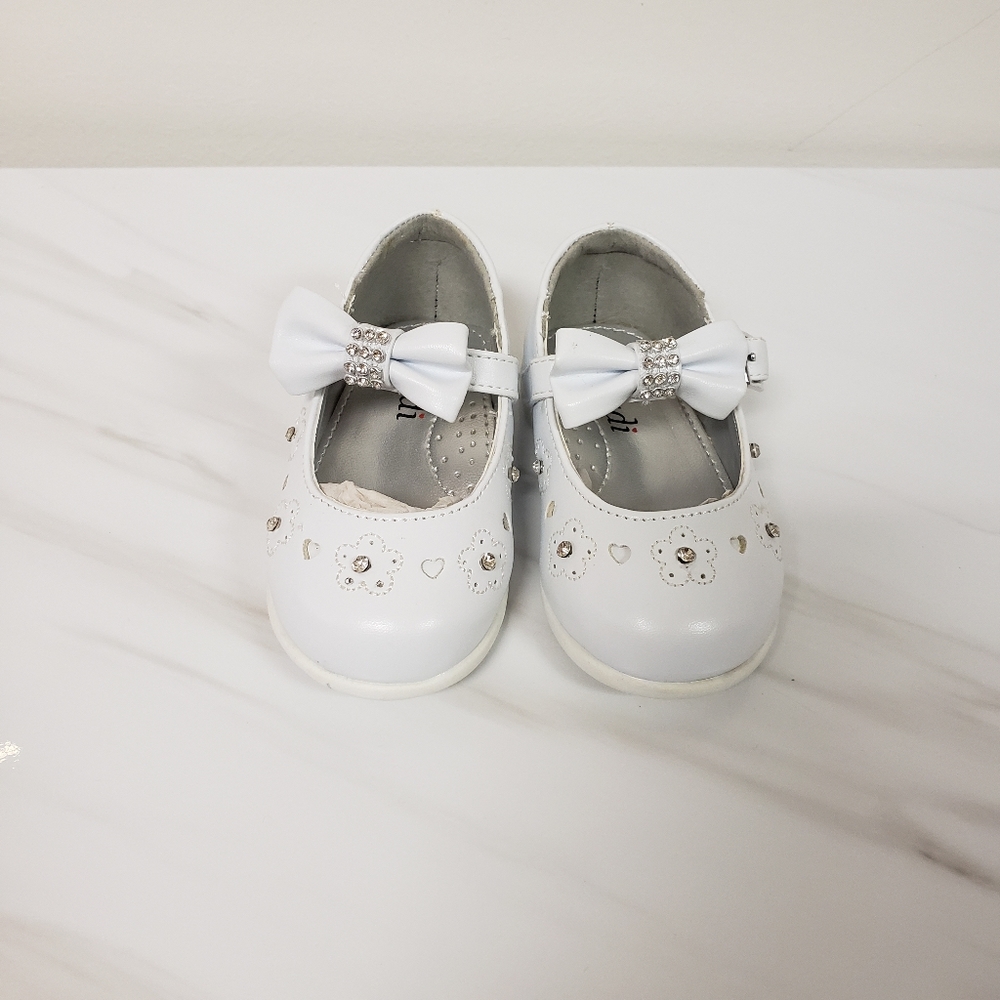 White Rhinestone Baby Shoes - Picture 4 of 5